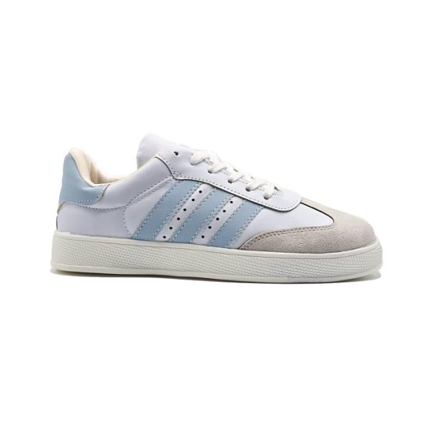 کفش و کتانی زنانه و دخترانه مدل آدیداس سامبا ADIDAS_SAMBA رنگ سفید آبی کد M155