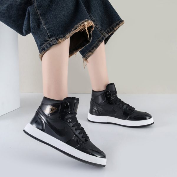 کفش و کتانی رنگ مشکی مدل نایک NIKE Jordan 1 ساقدار کد 71611